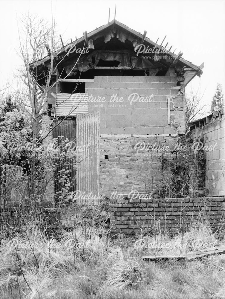 Derelict House on Quarry Lane, Chesterfield, 1989