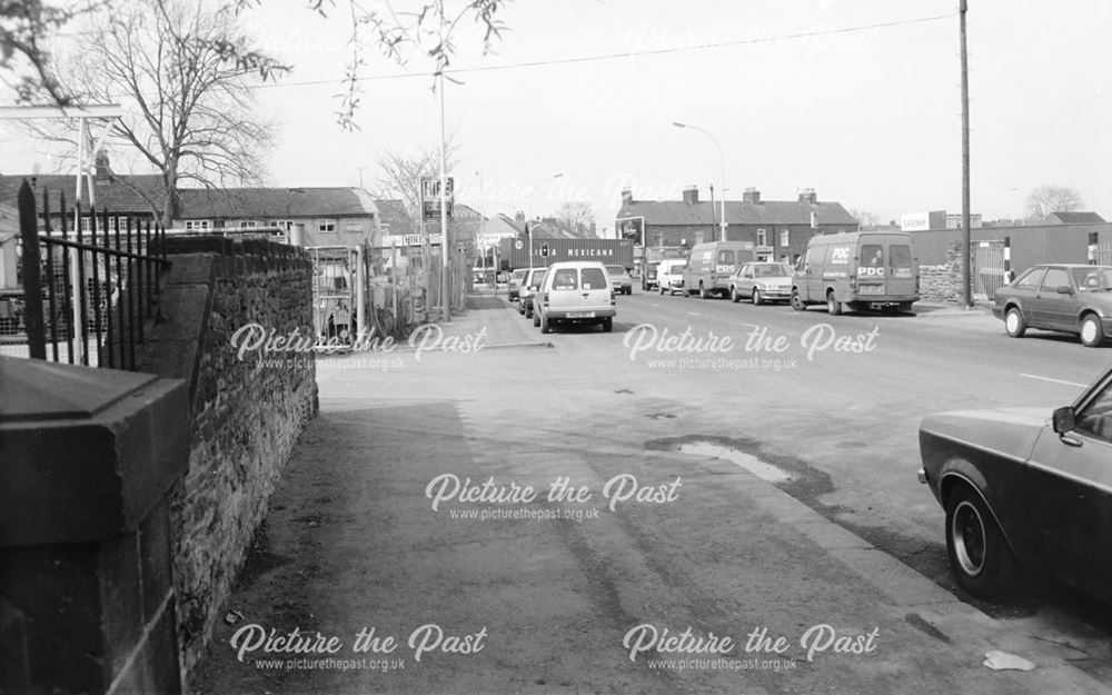 Junction of Chatsworth Road from Walton Road, Chesterfield, 1992