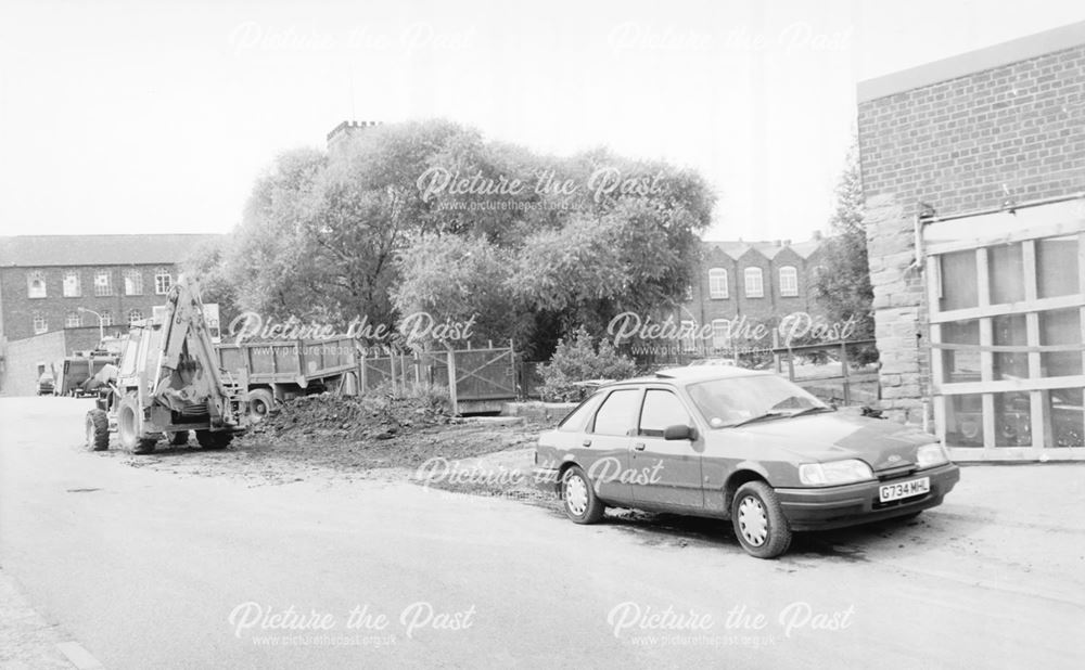 River Hipper Reconstruction Work, Boythorpe Road, Chesterfield, 1991