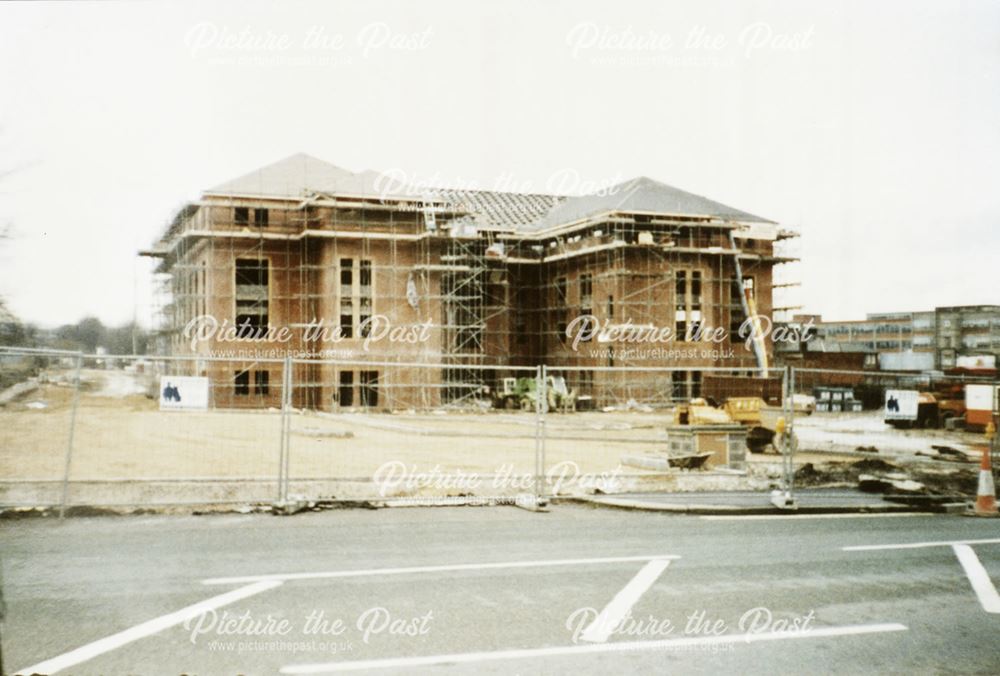 Royal Mail Offices Under Construction, from Boythorpe Road, Chesterfield, 1996