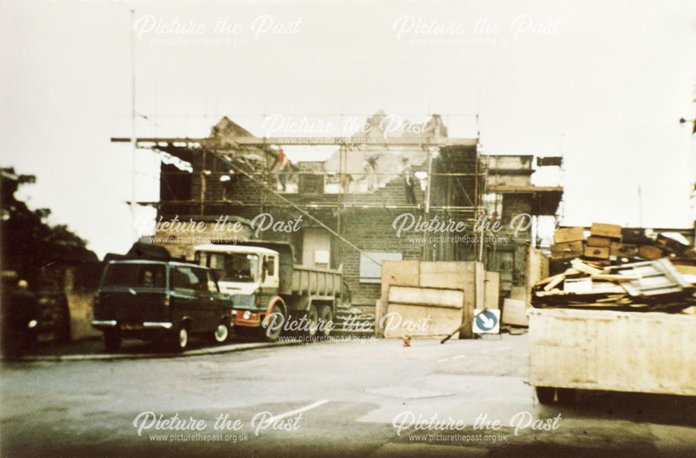 Old Court House During Demolition, Chesterfield, c 1972