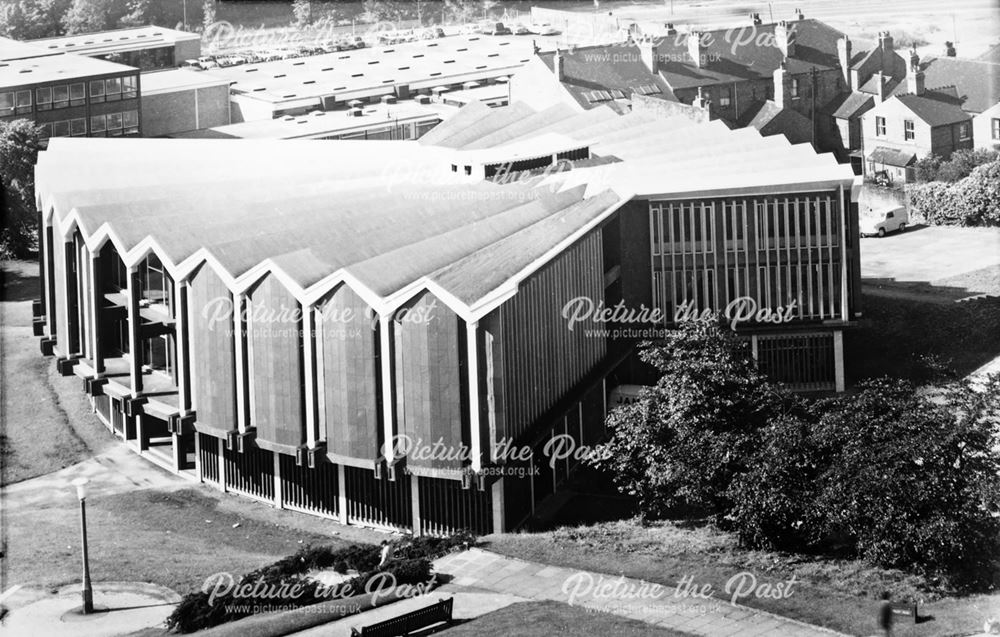 The Court House from Shentall Gardens, Chesterfield, 1965