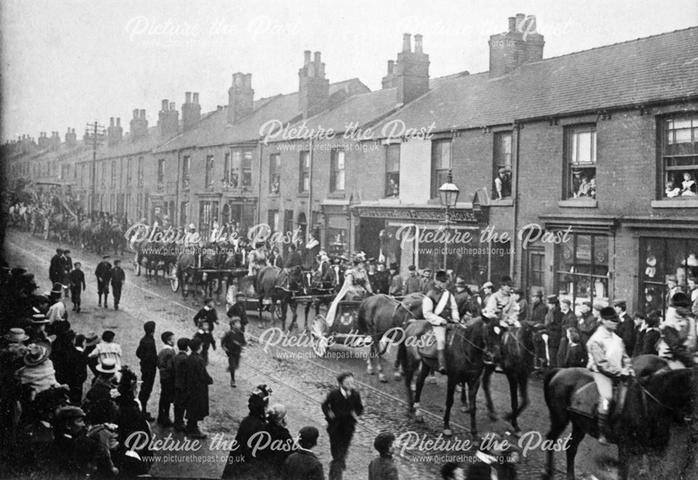 Parade of Barnum and Bailey's Circus (who were performing at Sheffield on December 8 1899)