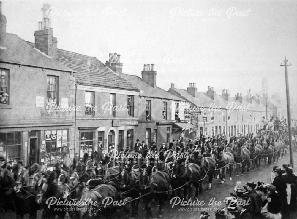 Parade of Barnum and Bailey's Circus (who were performing at Sheffield on December 8 1899)