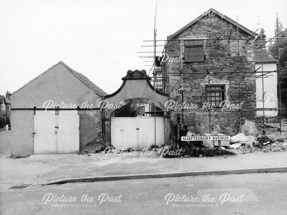 Bridge House Under Reconstruction, Ashgate Road, Ashgate, Chesterfield, 1988