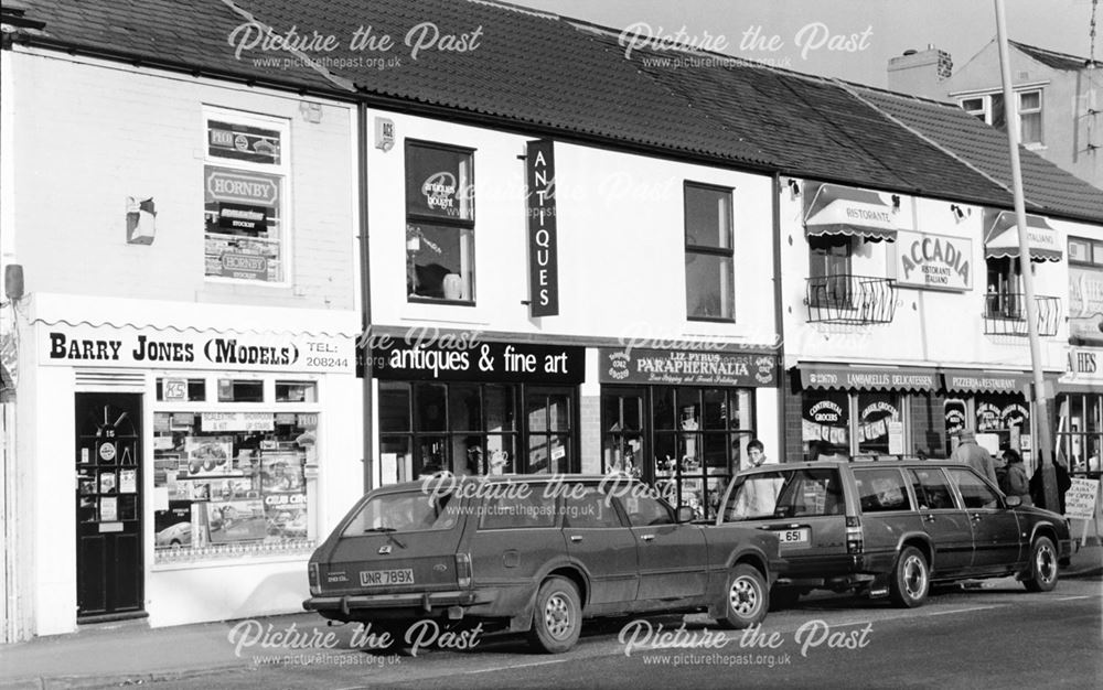 Shops, Chatsworth Road, Brampton, Chestefield, 1992