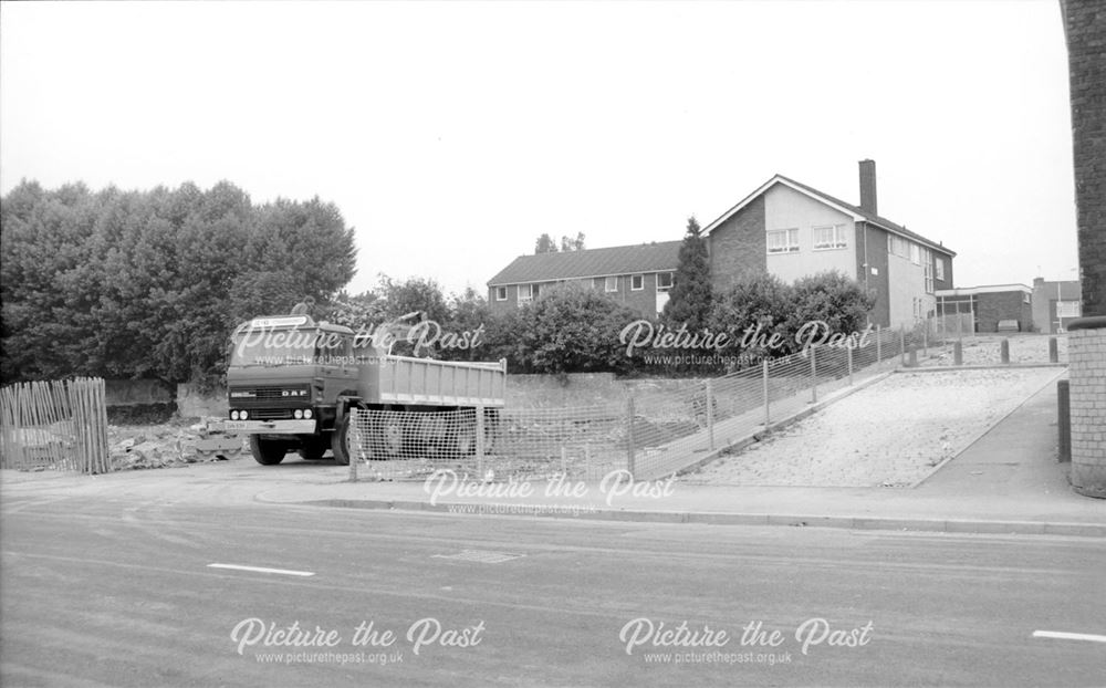 Clearance of Filling Station site, Chatsworth Road, Brampton, Chesterfield, 1990