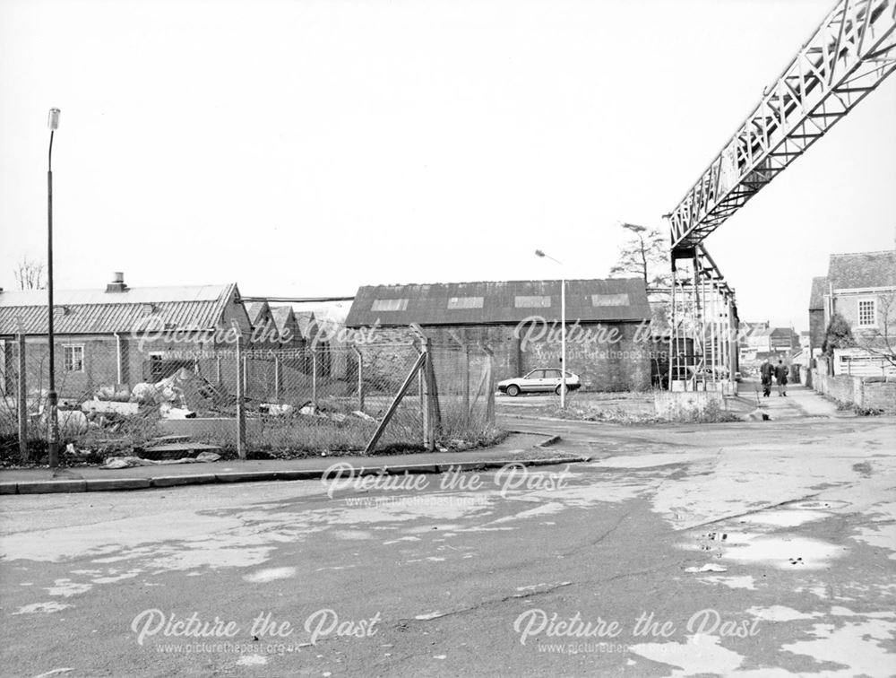 Walton Works, corner of Factory Street and Goyt Side, Brampton, Chesterfield, 1989