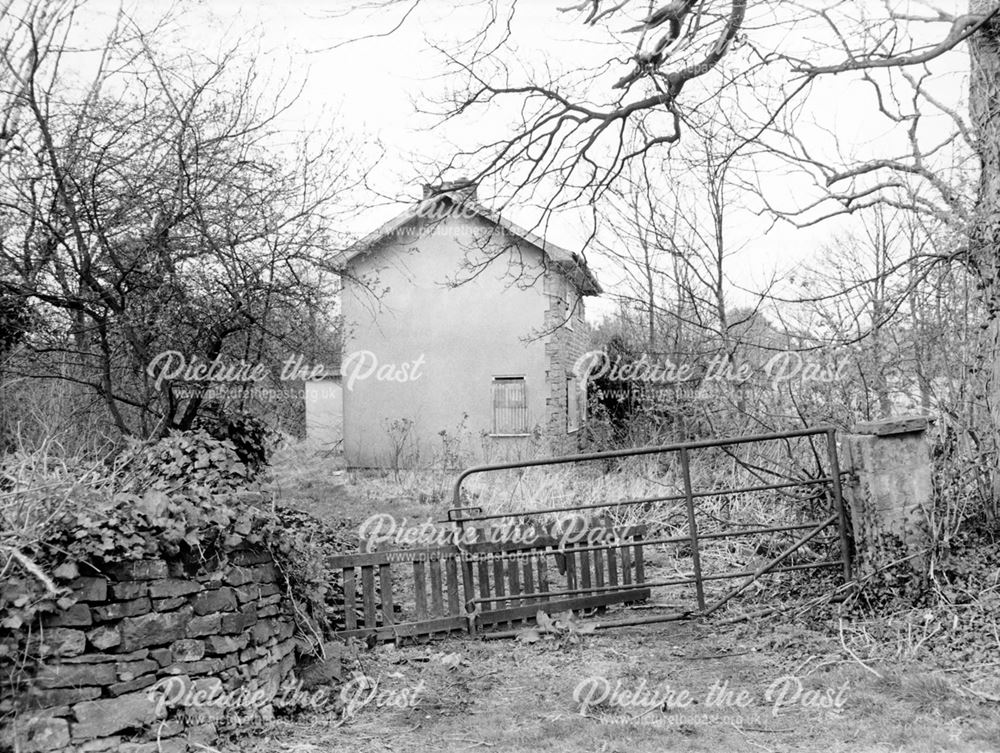 Derelict house, Quarry Lane, Brampton, Chesterfield, 1989