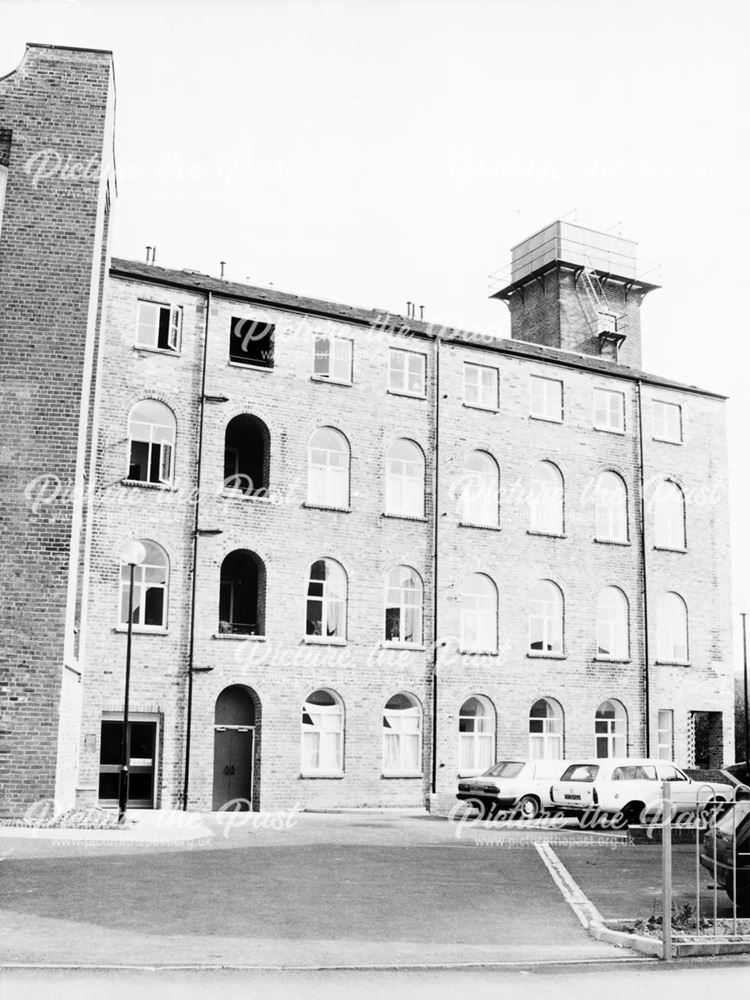 Flats in converted Robinsons Works, Chester Street, Chesterfield, c 1989