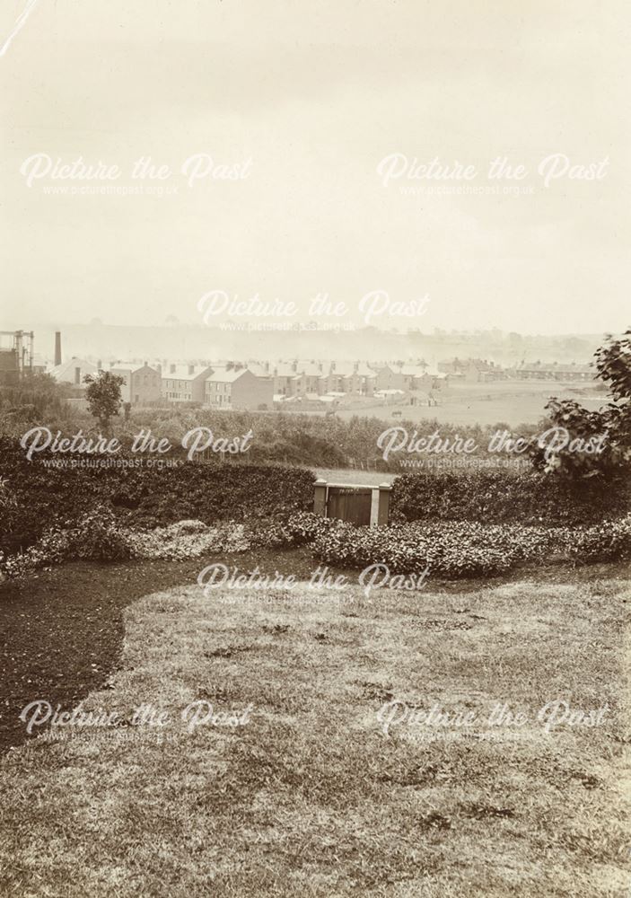 View from Goldwell House, Goldwell Hill, Chesterfield, c 1900