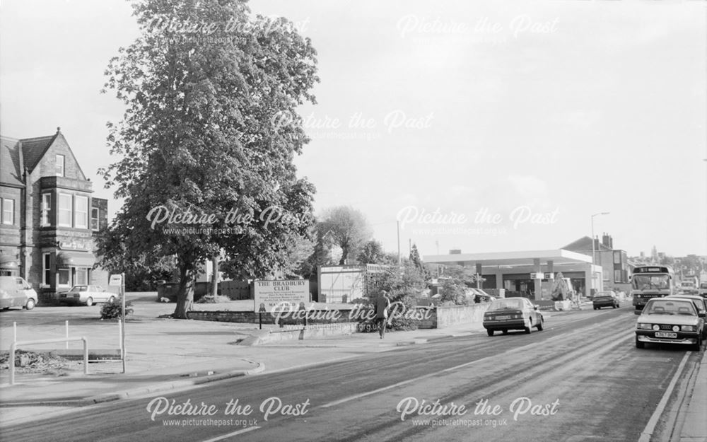 Bradbury Club and Petrol Station, Chatsworth Road, Chesterfield, 1991