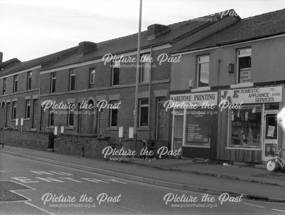 Chatsworth Road, Brampton, Chesterfield, 1986