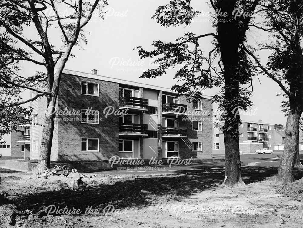 Council flats, Willsersley Court, Bowness Road, Newbold, Chesterfield, 1963