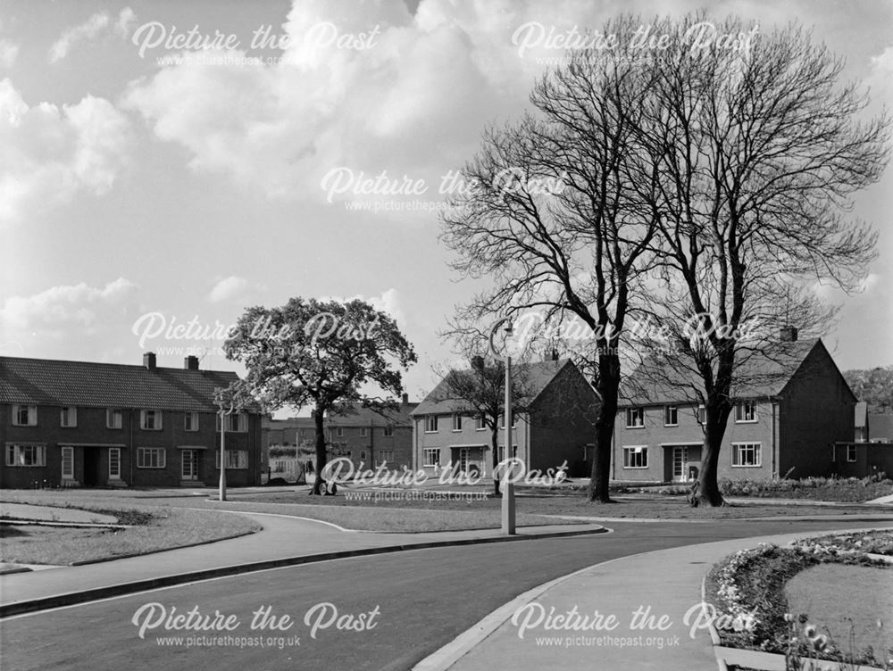 Blandford Drive, Pevensey Housing Estate, Newbold, Chesterfield, 1957