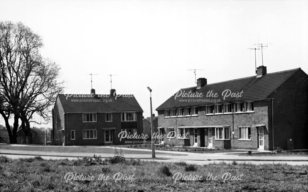 Loundes Wood Avenue from Kirkstone Road, Newbold Chesterfield, 1961