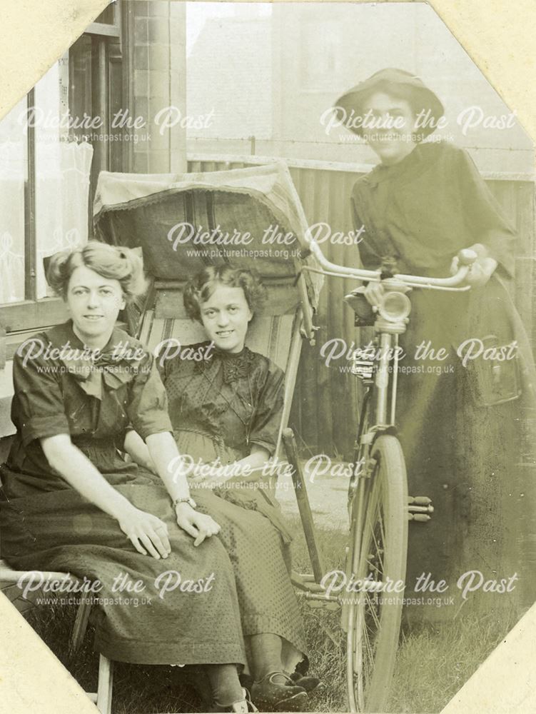 Unknown Ladies Relaxing Edwardian Style, Sutton Scarsdale ?, c 1910