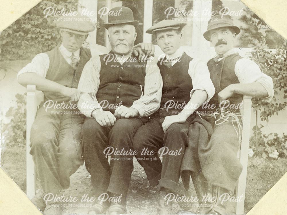 Four Men Servants, Sutton Scarsdale ?, c 1910