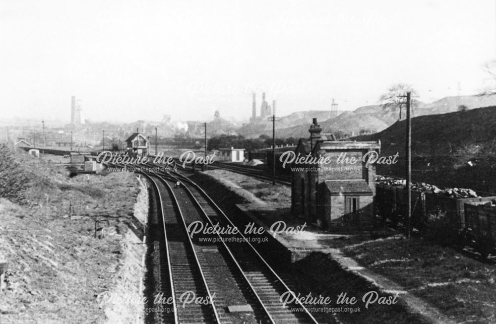 Remains of Grassmoor station, Grassmoor, c 1950s