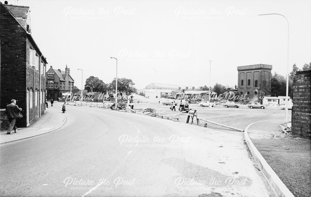 Construction of Road Extension, Markham Road, Chesterfield, 1963