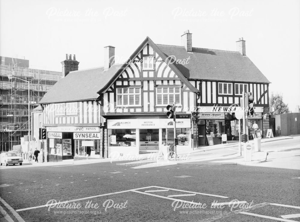 Corner of St Mary's Gate and Vicar Lane, Chesterfield, 1989