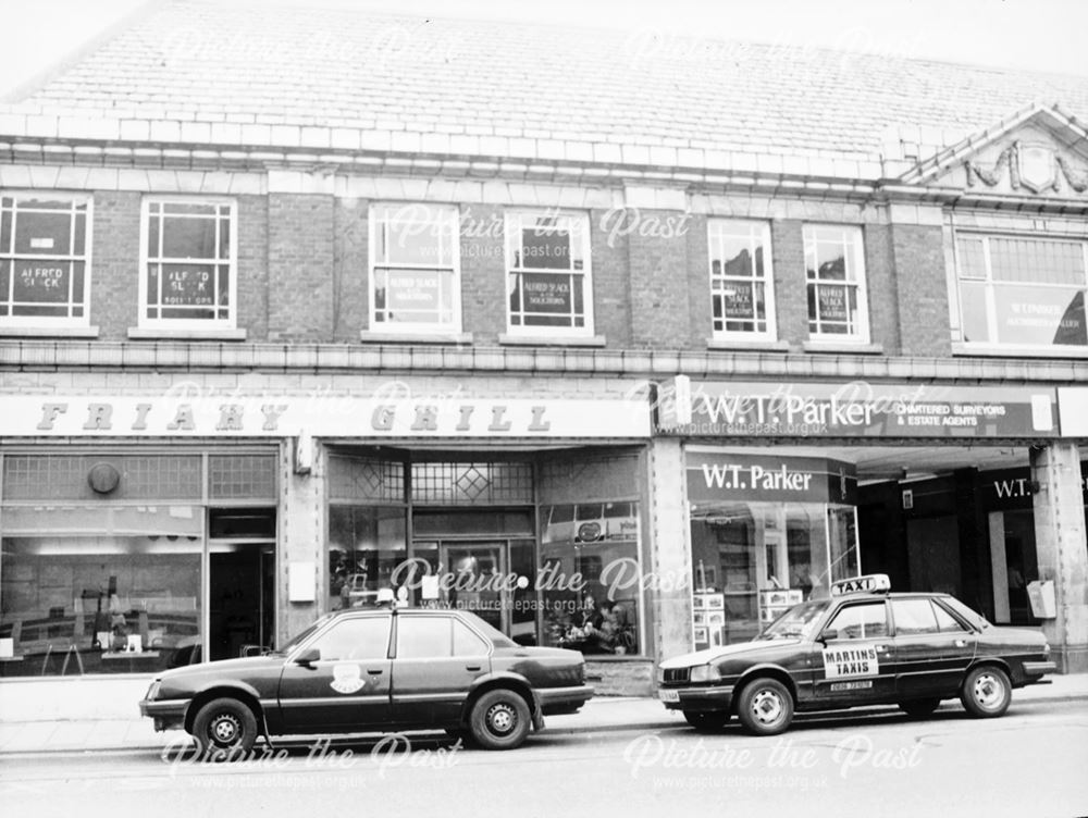 Shops on Vicar Lane, Chesterfield, 1989