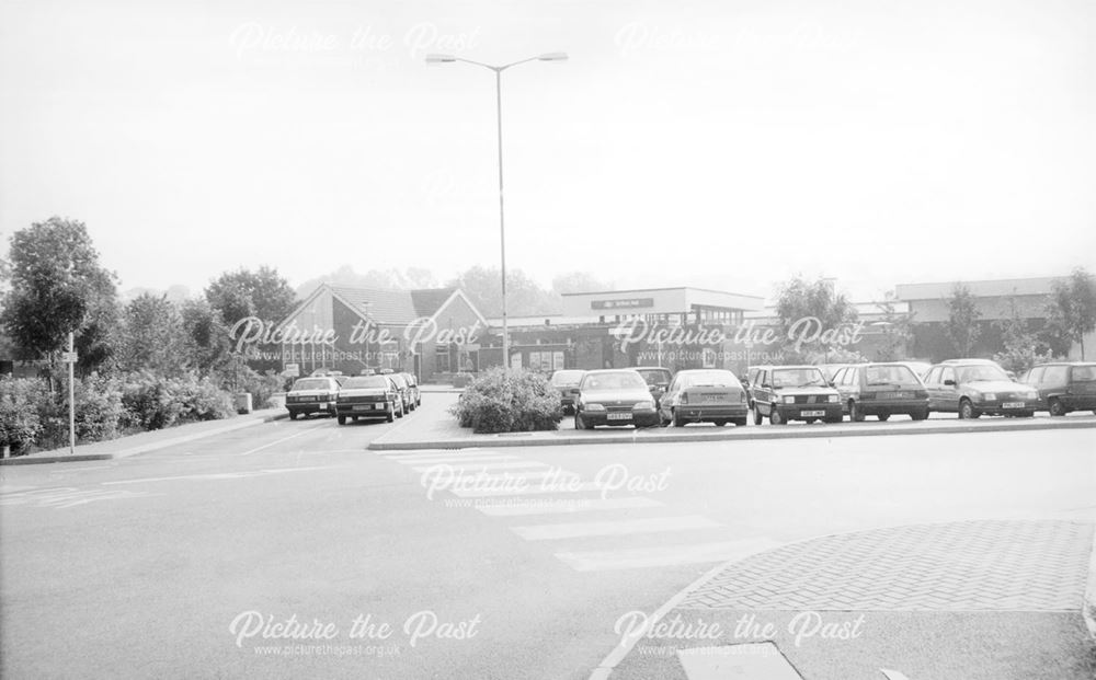 Railway Station from Forecourt, Malkin Street/Crow Lane, Chesterfield, 1991