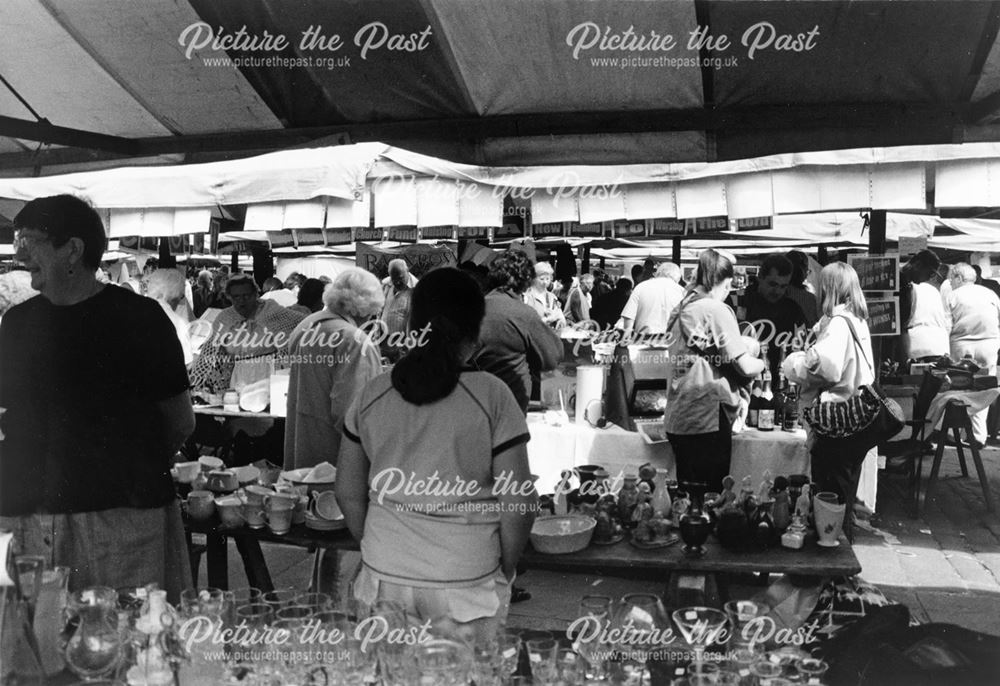 Flea Market, Market Place, Chesterfield, 2001