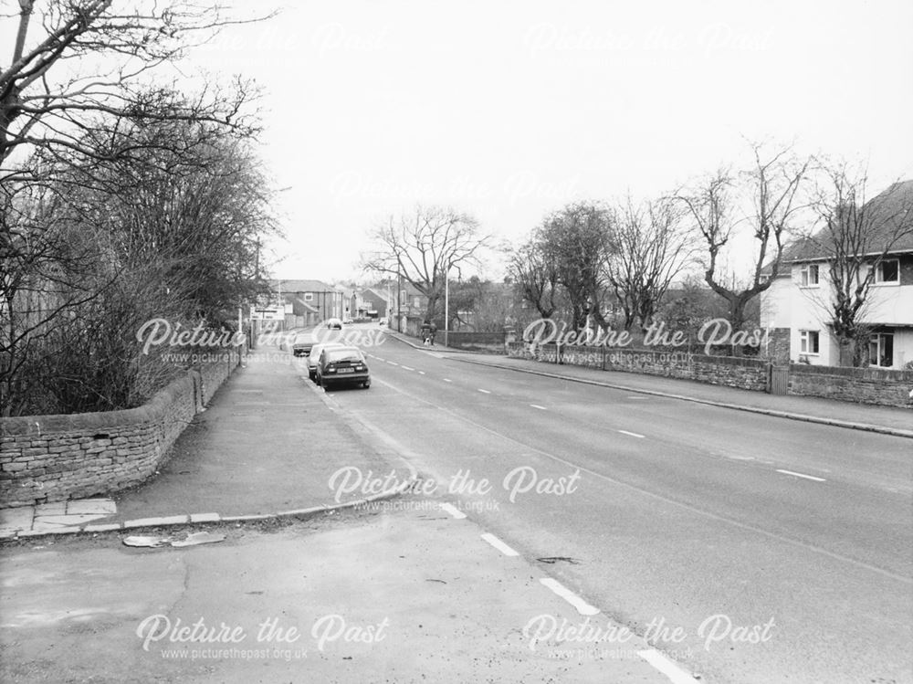 Walton Road Looking North to Chatsworth Road, Brampton, Chesterfield, 1989