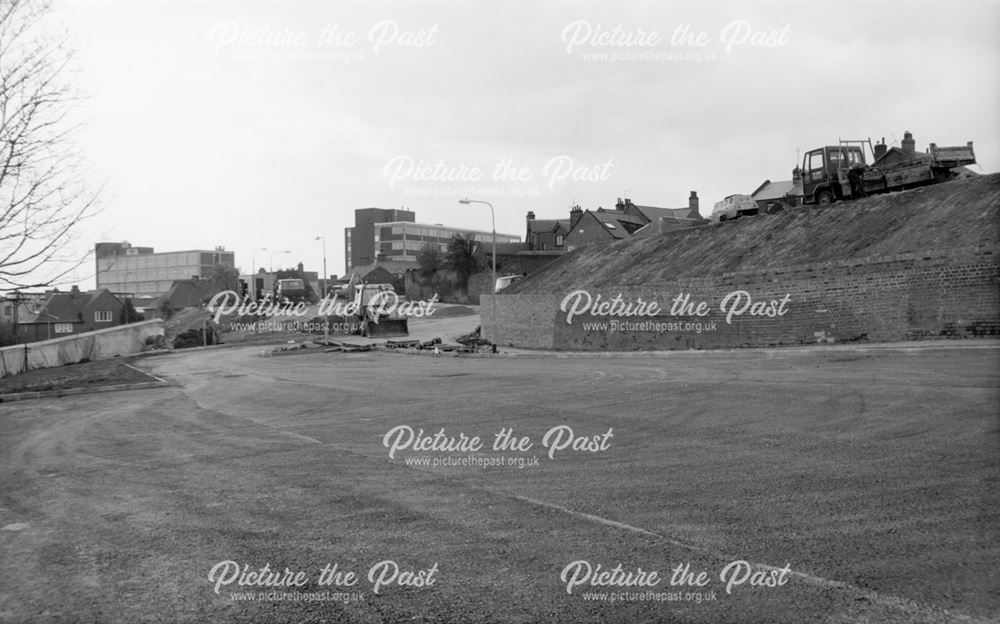 Car Park Construction at Mill Street and Spa Lane, Chesterfield, 1991