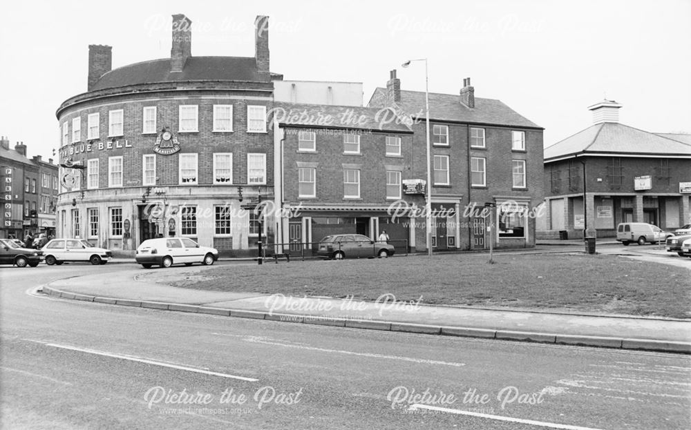 East End of Saltergate from Holywell Street, Chesterfield, 1994