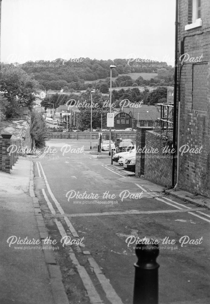 Tapton Lane from Holywell Street, Chesterfield, 2001