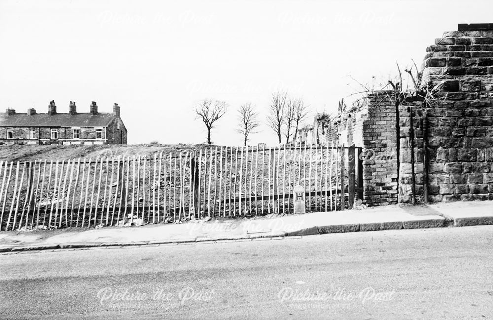 Land Prior to Development on Church Street North, Old Whittington, Chesterfield, 1972