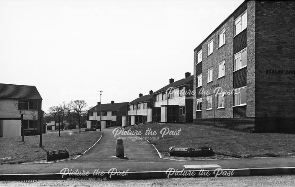 Baslow Court, Brockwell Walk from Brockwell Lane, Loundsley Green, Chesterfield, 1972