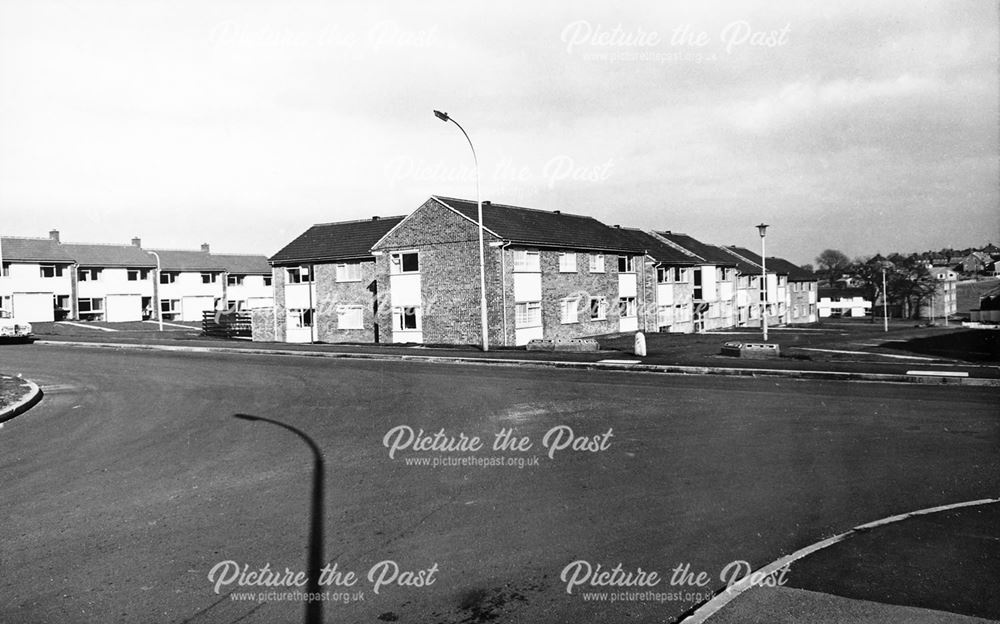 Loscoe Court from Cheedale Avenue, Loundsley Green, Chesterfield, 1972