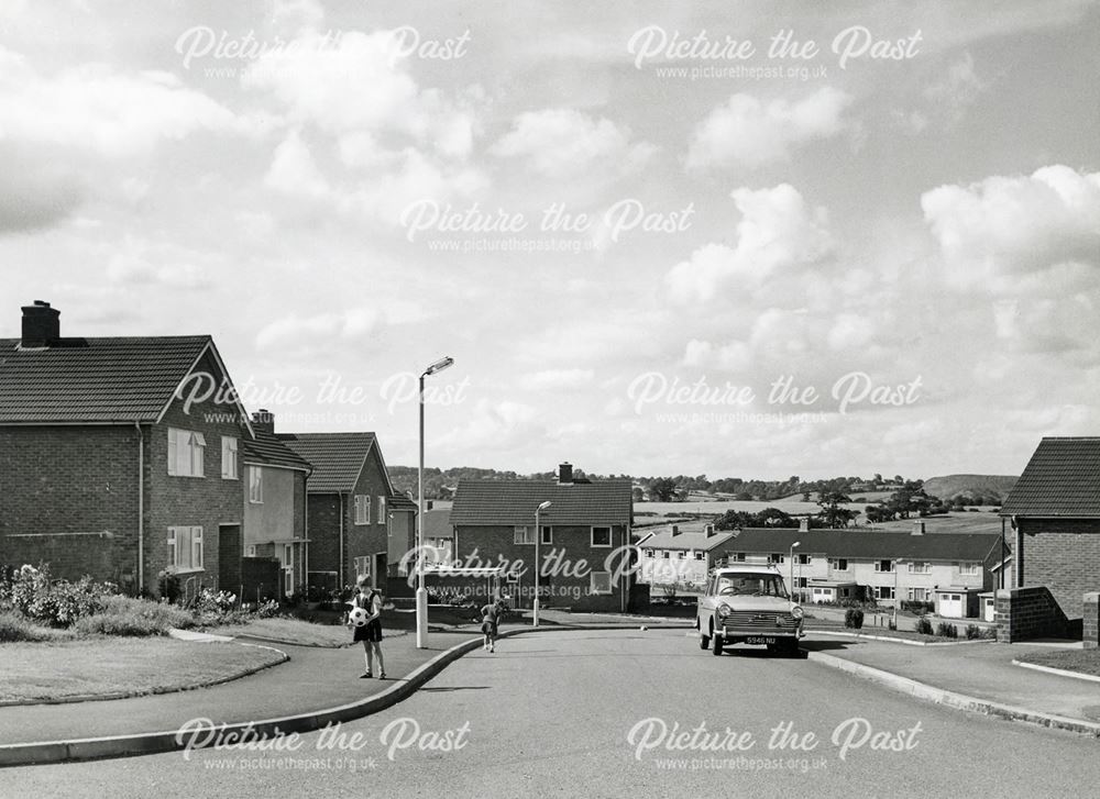 Cleveland Way from Cuttholme Road, Loundsley Green, Chesterfield, 1966