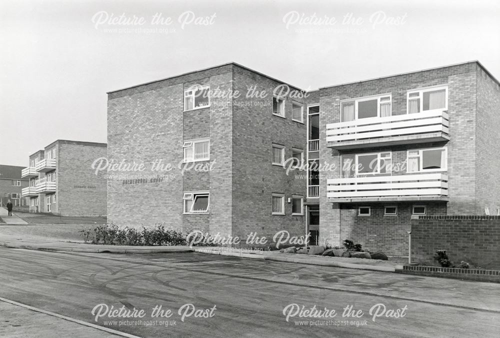 Holmebrook and Ashgate Court, Wenlock Close, Loundsley Green, Chesterfield, c 1969