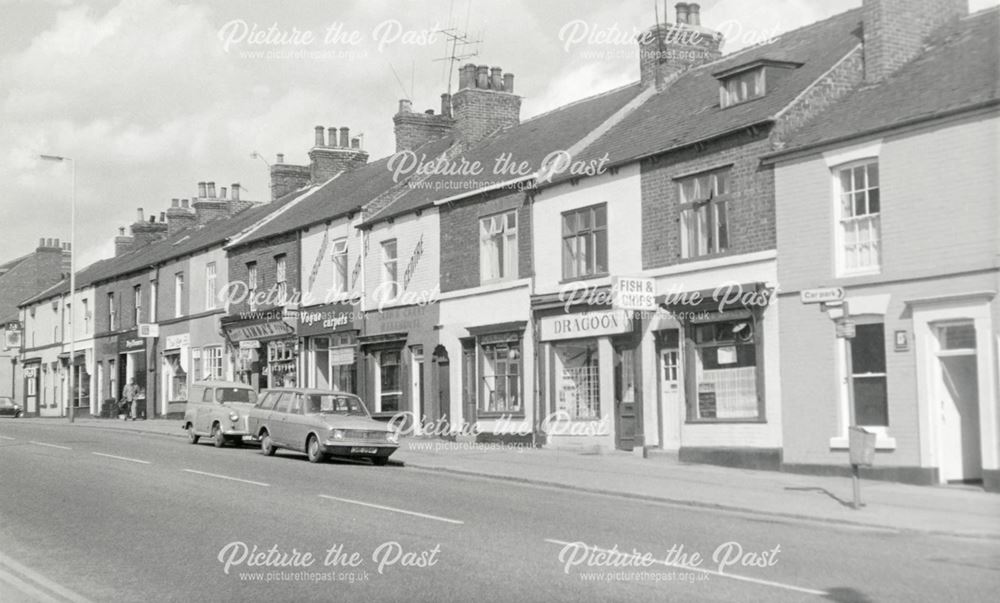 Sheffield Road, Whittington Moor, Chesterfield, 1977