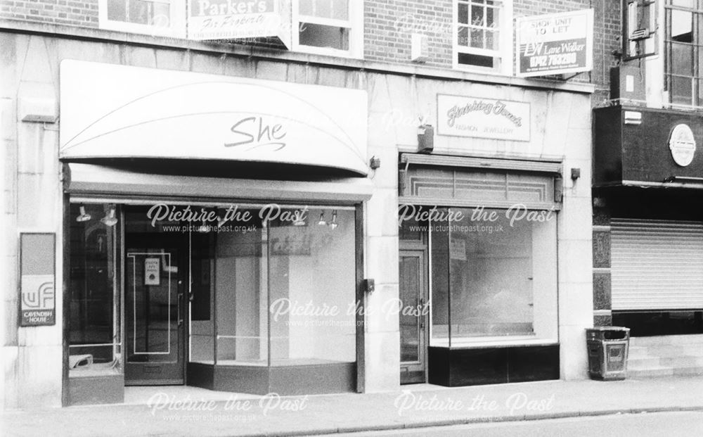Vacant Shops on Cavendish Street, Chesterfield, 1995