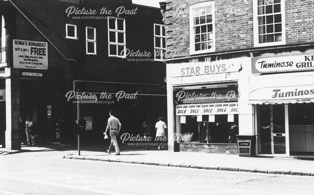 Star Buys at Junction of Broad Pavement and Knifesmithgate, Chesterfield, 1994