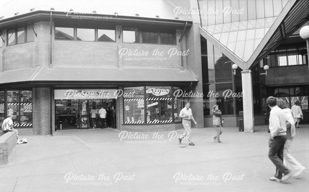 Argos Shop and Public Library Entrance, Low Pavement, Chesterfield, 1991