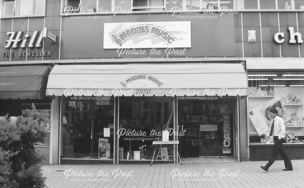 Madin's Music Shop, West Bars, Chesterfield, 1991