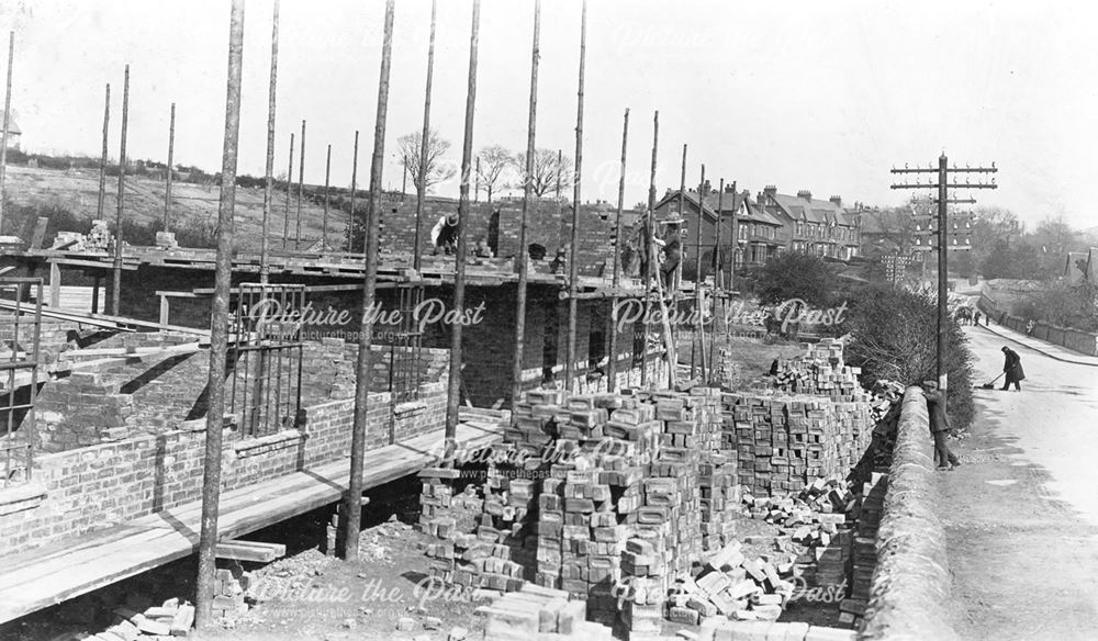 Building of Wheatbridge Estate, Ashgate Road, Chesterfield, c 1920