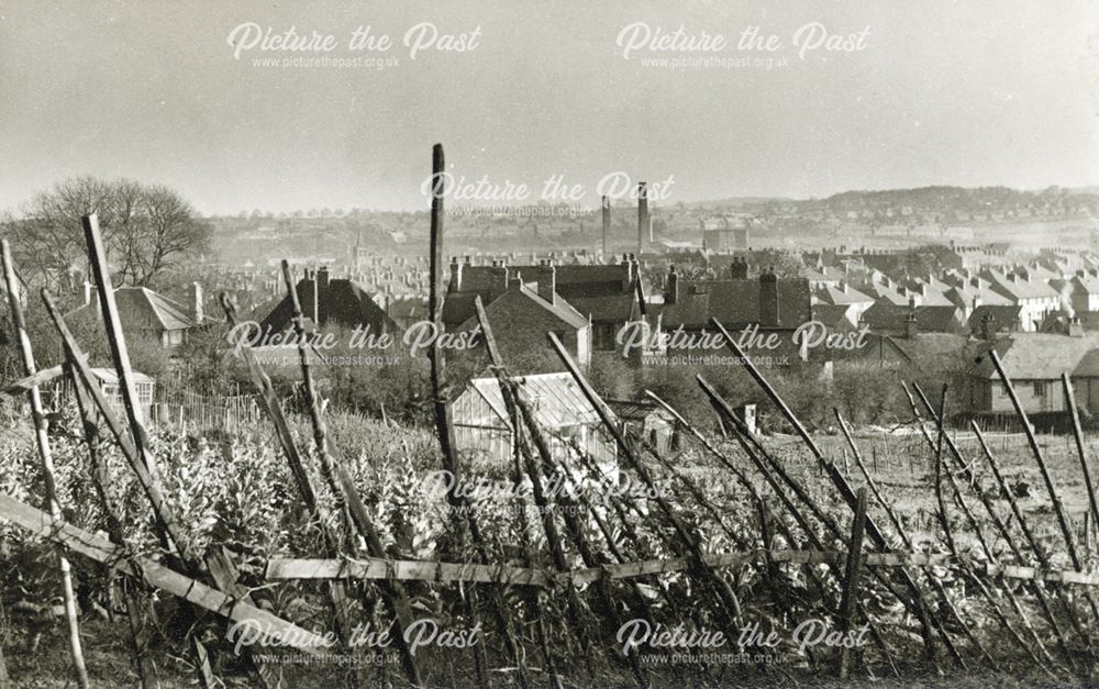 View of Brampton and Boythorpe, Ashgate Road, Chesterfield, c 1940s