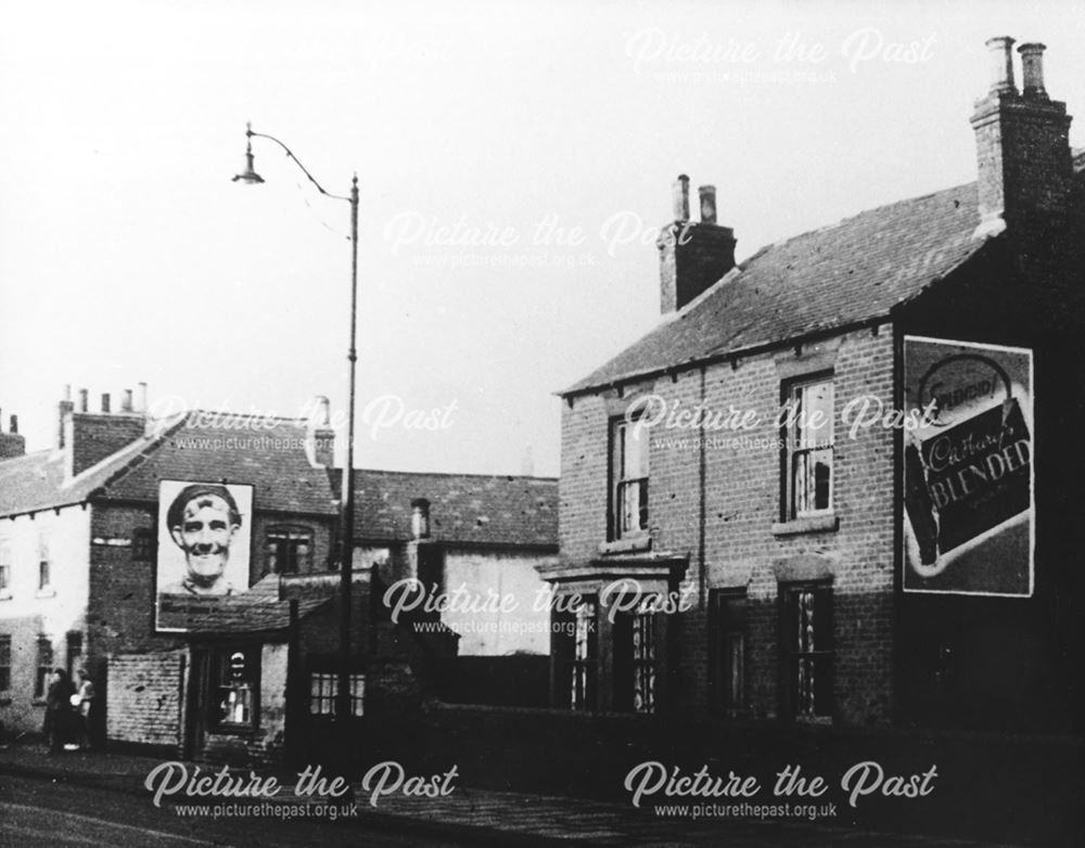 Shops Near Junction with Old Hall Road, Chatsworth Road, Brampton, Chesterfield, c 1940