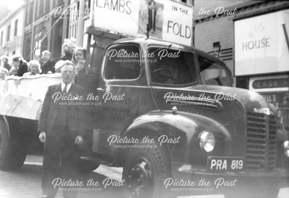 Church Procession, Low Pavement, Chesterfield, c 1953