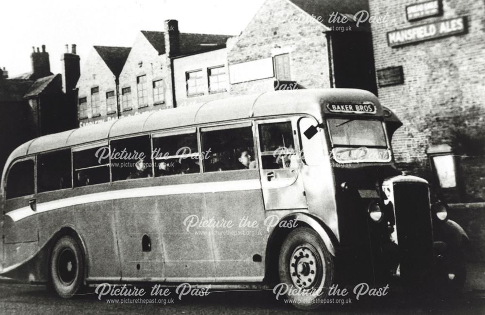 Baker Brothers Bus, Markham Road, Chesterfield, c 1950