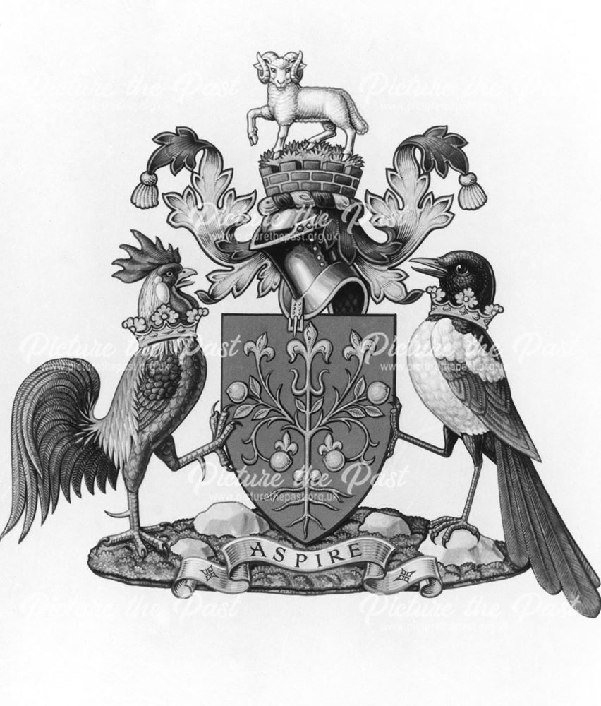 Borough Coat of Arms, Chesterfield, c 1955