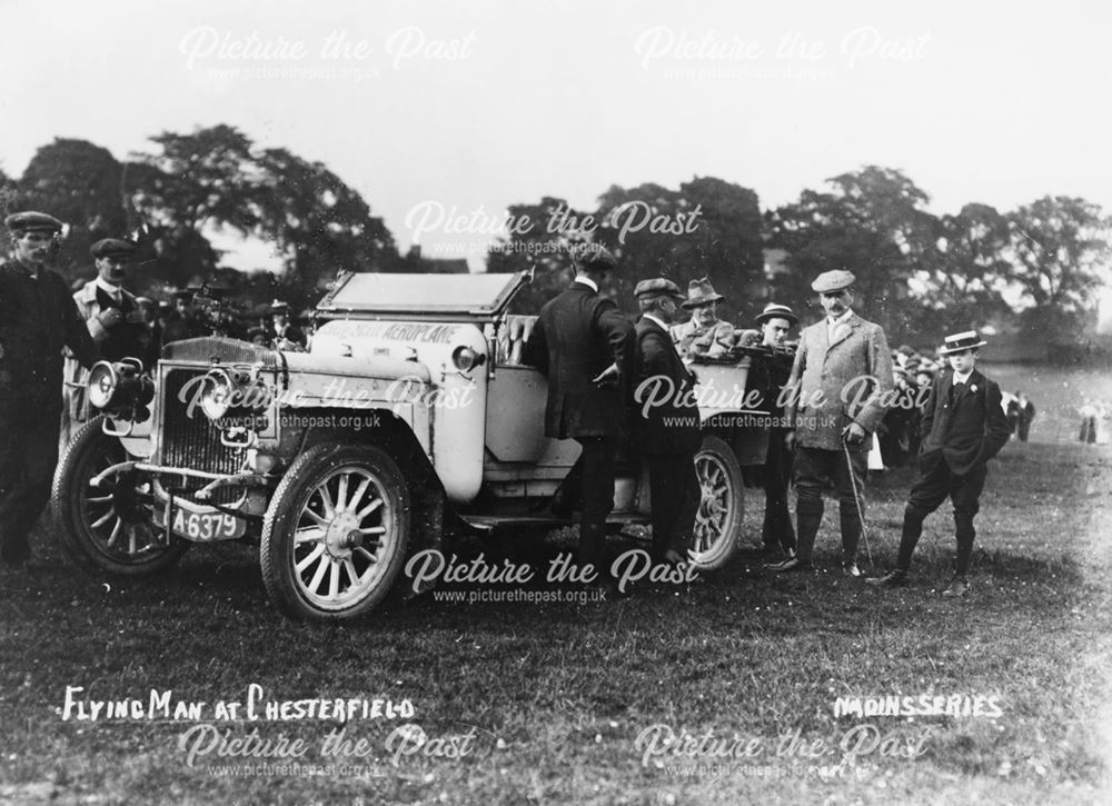 B C Hucks' Daily Mail Aeroplane Car, Brampton, Chesterfield, 1912