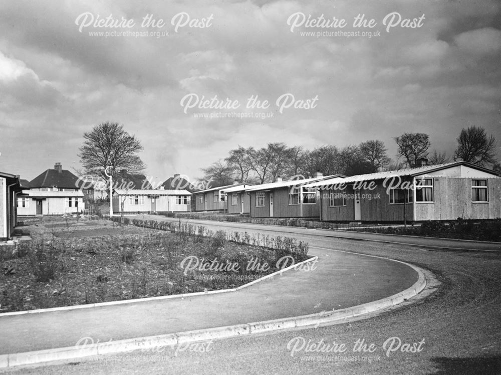 Prefabricated bungalows, Brampton, Chesterfield, 1948